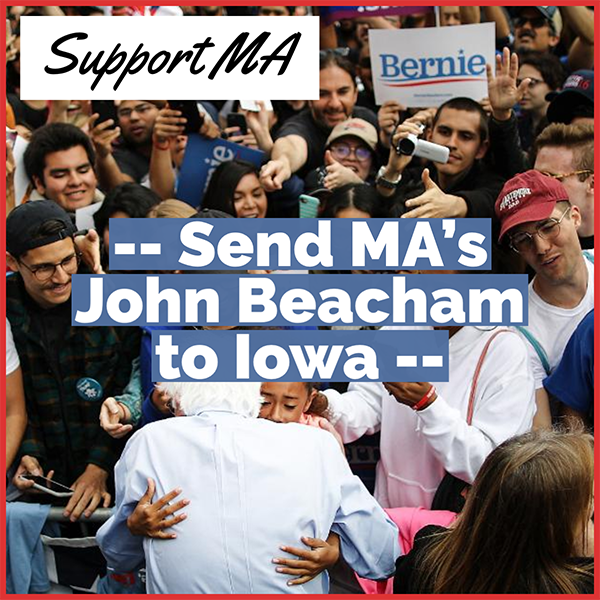 Send MASS ACTION's John Beacham to Iowa